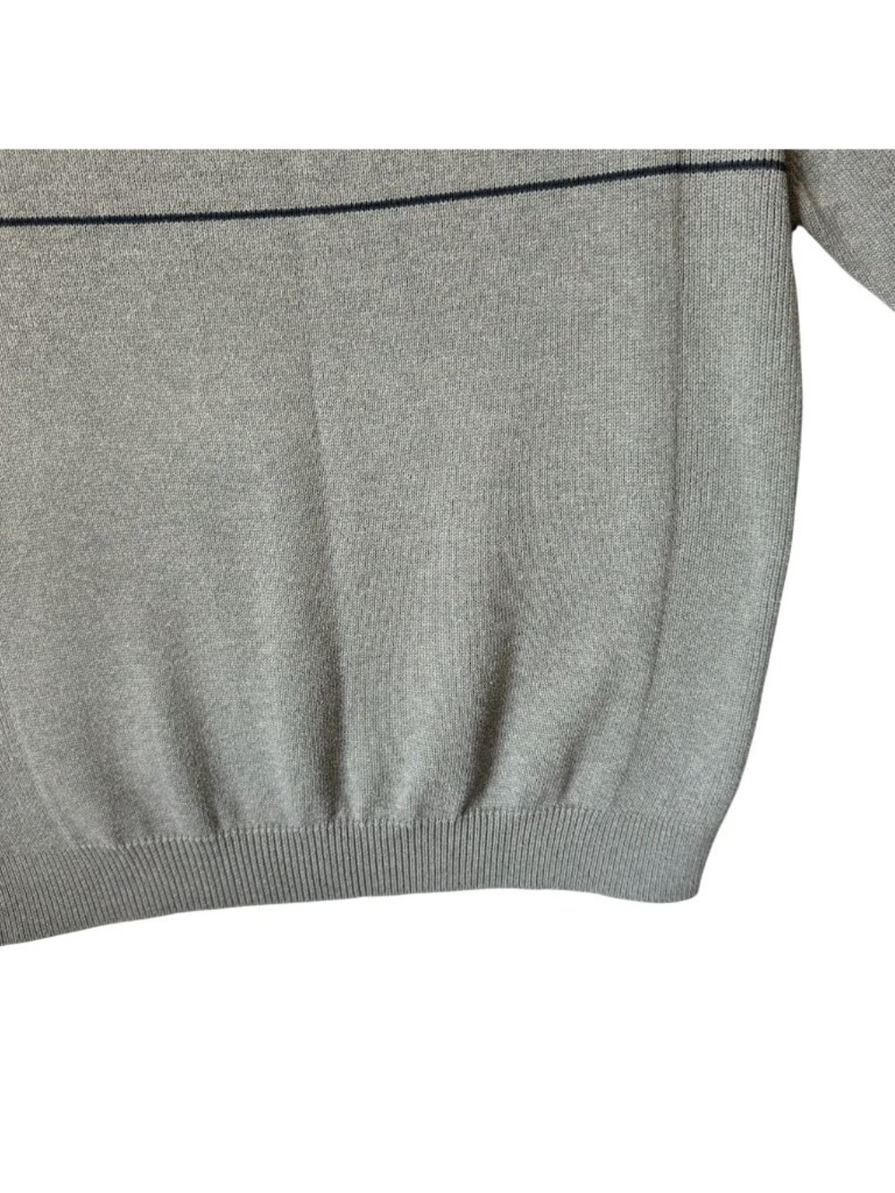 Vintage Nautica Mens XXL Sweater Crew Neck Pullover Gray Logo Cotton Horizontal - Picture 14 of 16